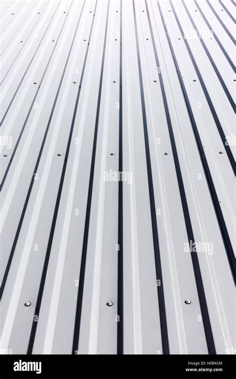 high gloss grey corrugated metal